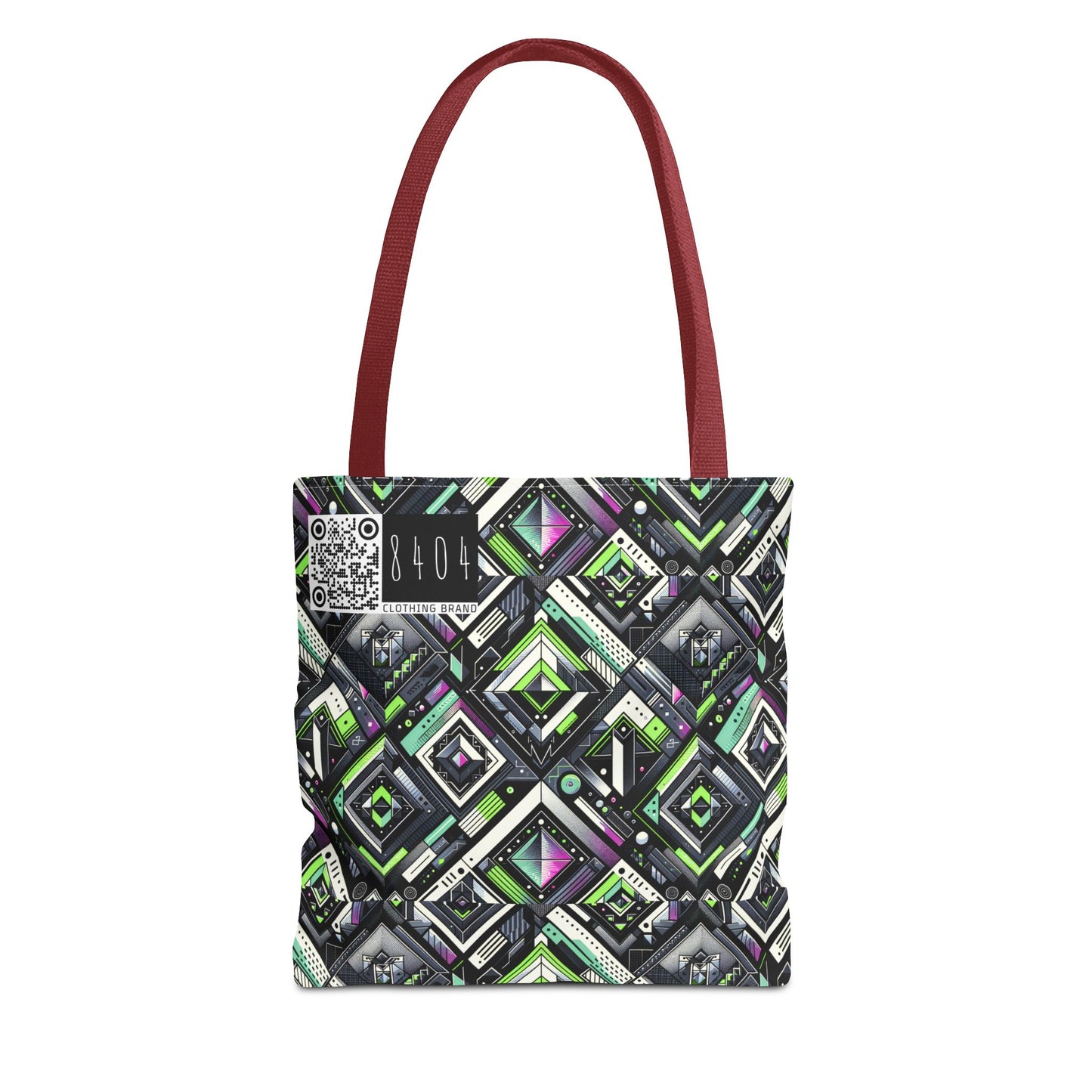 Retro Futurism Graphics Tech-Forward Streetwear Tote Bag - 8404 Design-48