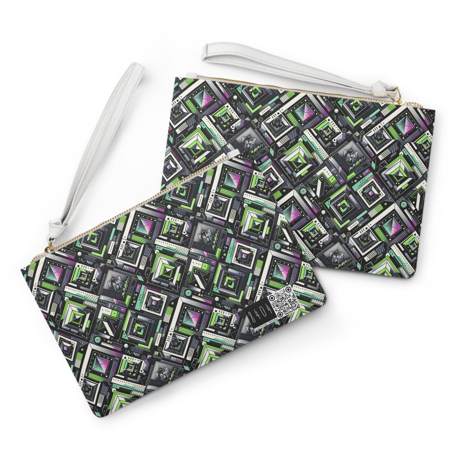 Retro Futurism Graphics Tech-Forward Streetwear Clutch Bag - 8404 Design-48