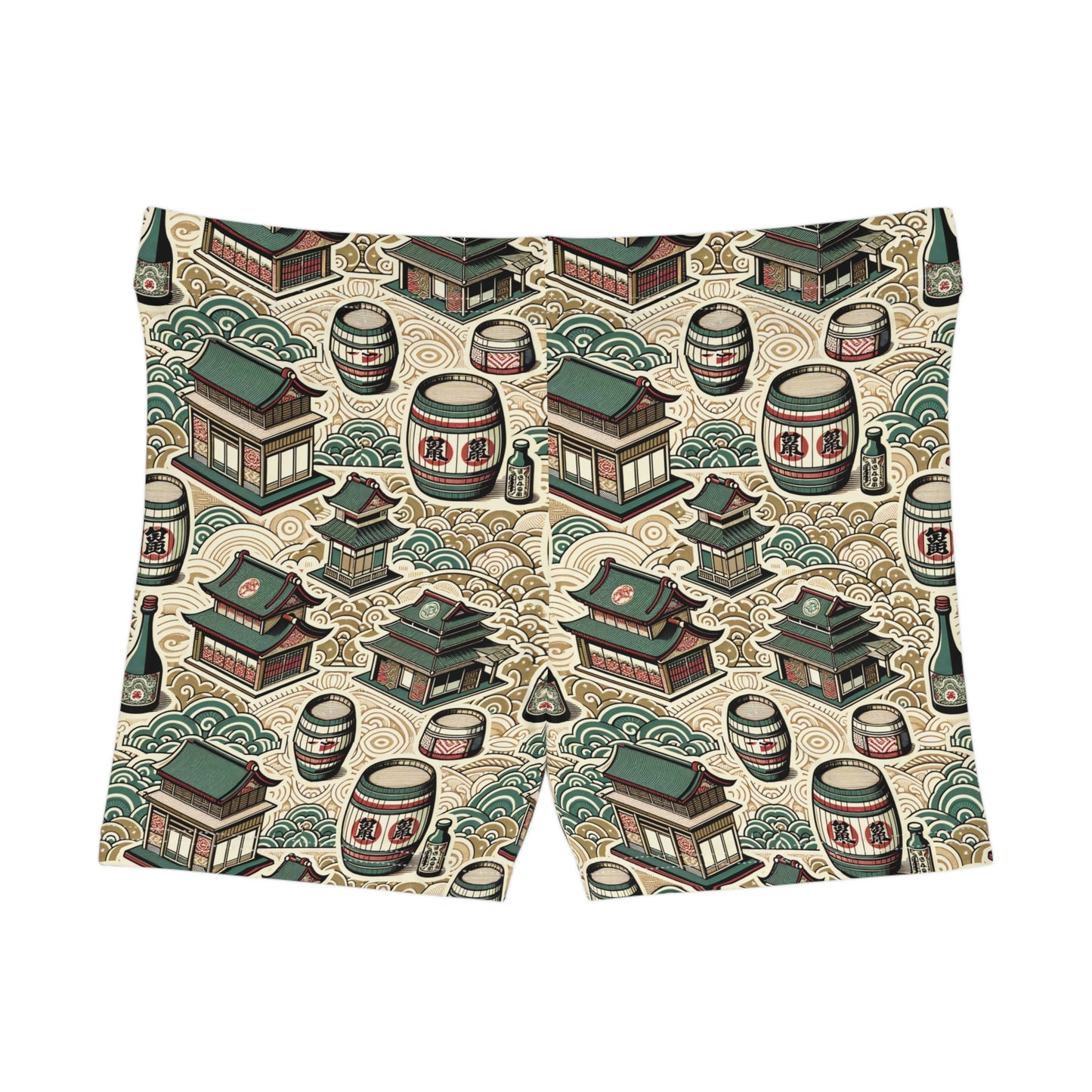 Cultural Artisanal Fusion Contemporary Cultural Elegance Women's Shorts - 8404 Design-68