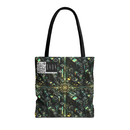 Tech Noir Graphics Tech-Inspired Streetwear Tote Bag - 8404 Design-66