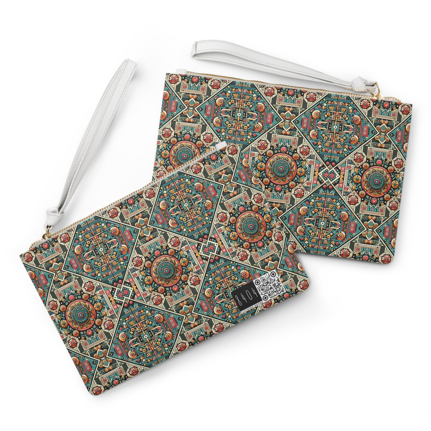 Cultural Fusion Tech Blend of Cultural Heritage With Tech-Inspired Elements Clutch Bag - 8404 Design-74