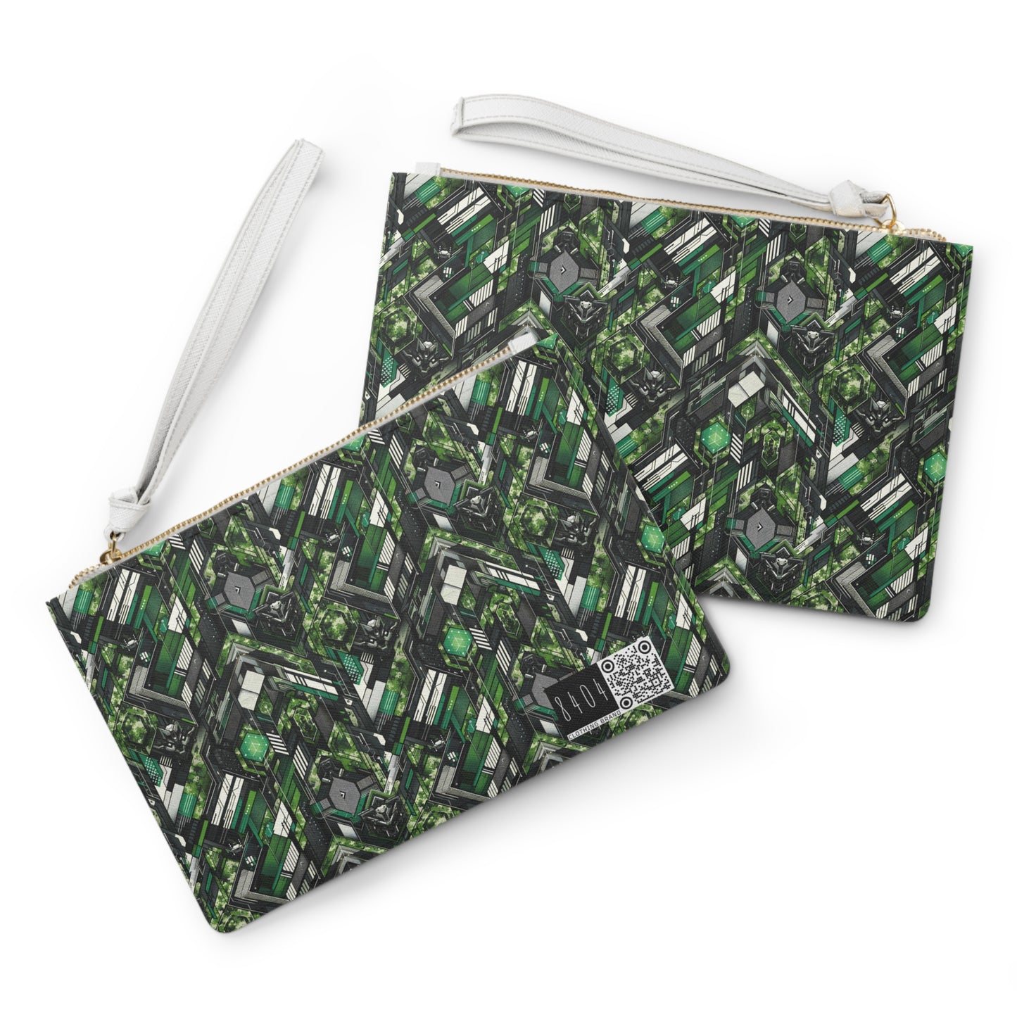 Tech Camo Fusion Tech-Forward Streetwear With a Futuristic Edge Clutch Bag - 8404 Design-58