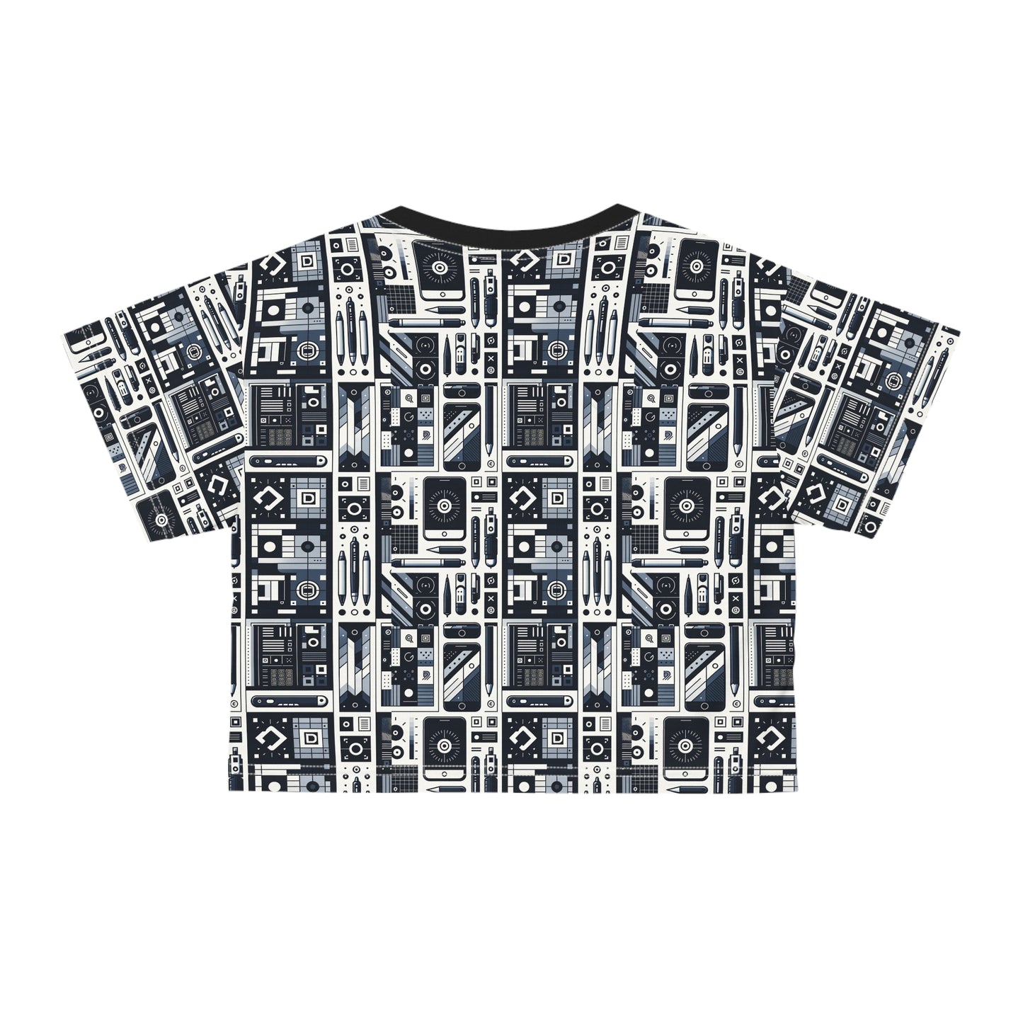 Minimalist Athleisure Minimalist Tech Crop Tee - 8404 Design-60