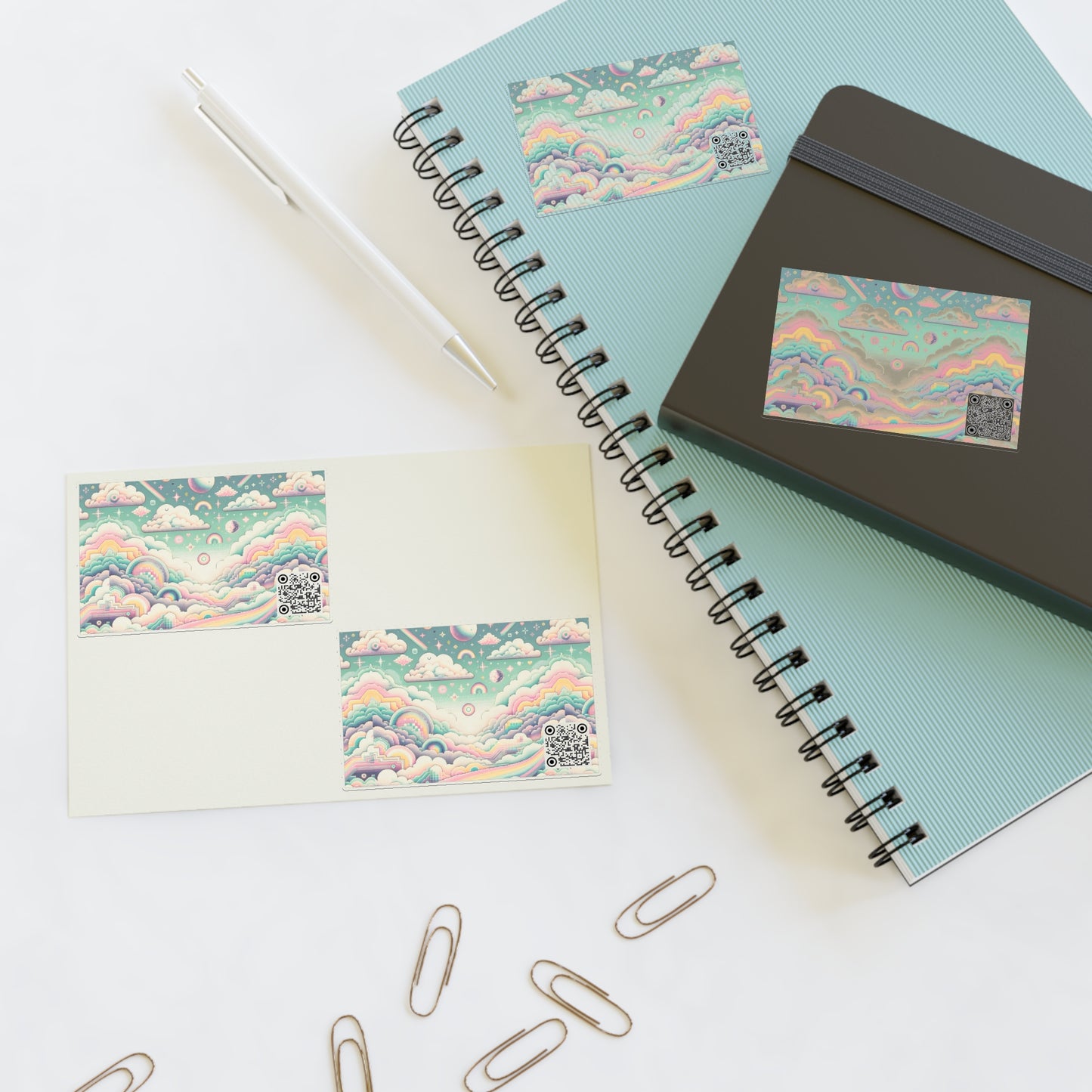 Digital Dreamland Whimsical and Nostalgic Streetwear With a Digital Twist Sticker Sheets - 8404 Design-65