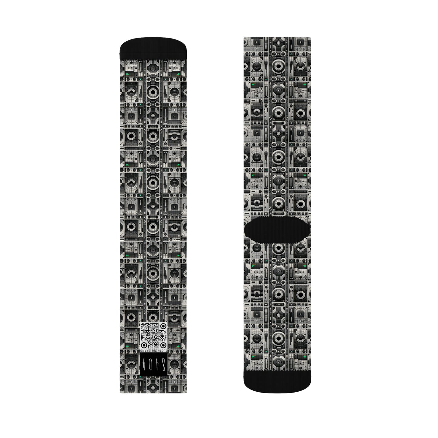 Tech Utility Aesthetics Tech-Forward Minimalism Sublimation Socks - 8404 Design-60