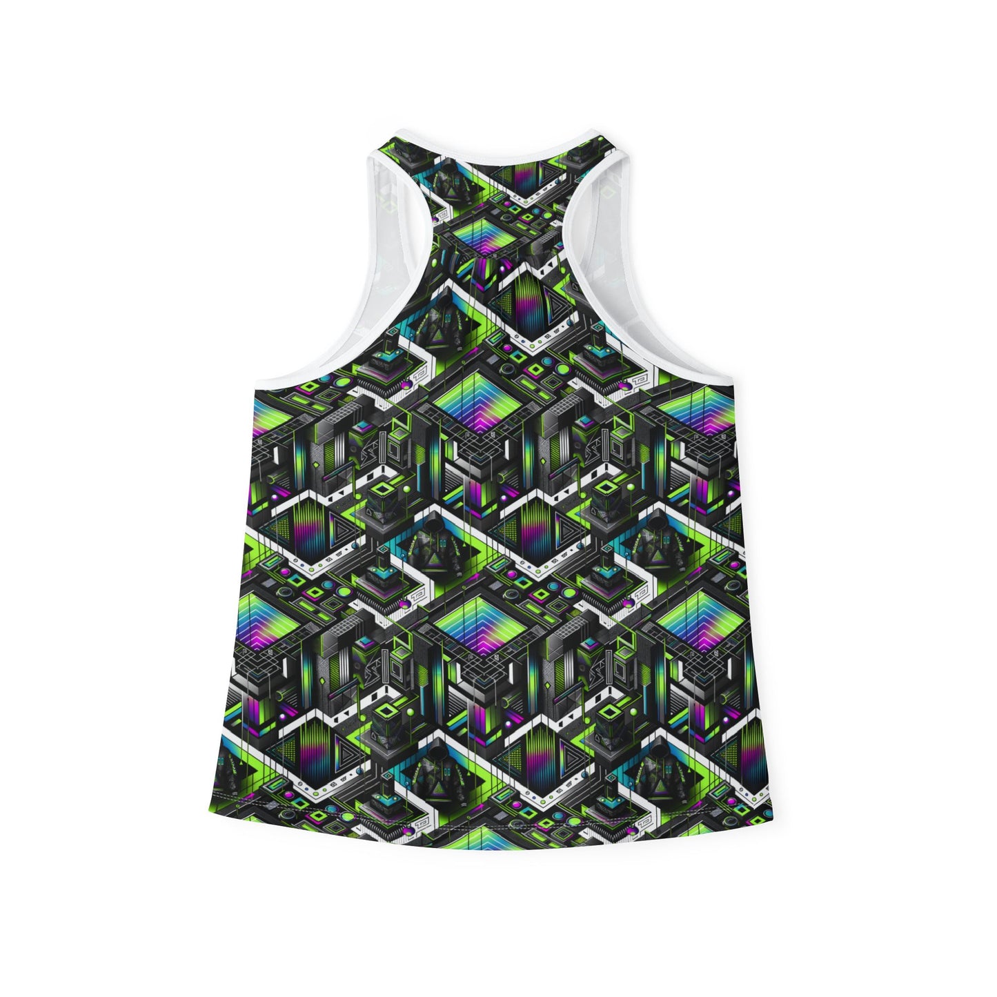 Retro Futurism Graphics Tech-Forward Streetwear Women's Tank Top - 8404 Design-52