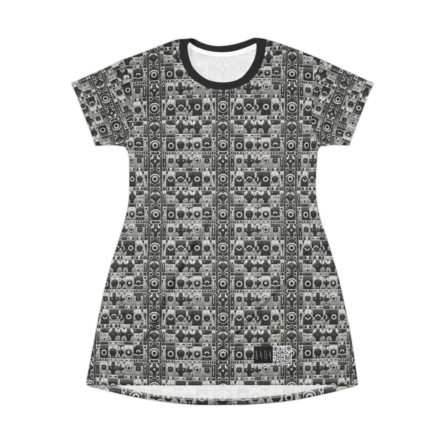 Tech Utility Aesthetics Tech-Forward Minimalism T-Shirt Dress - 8404 Design-60