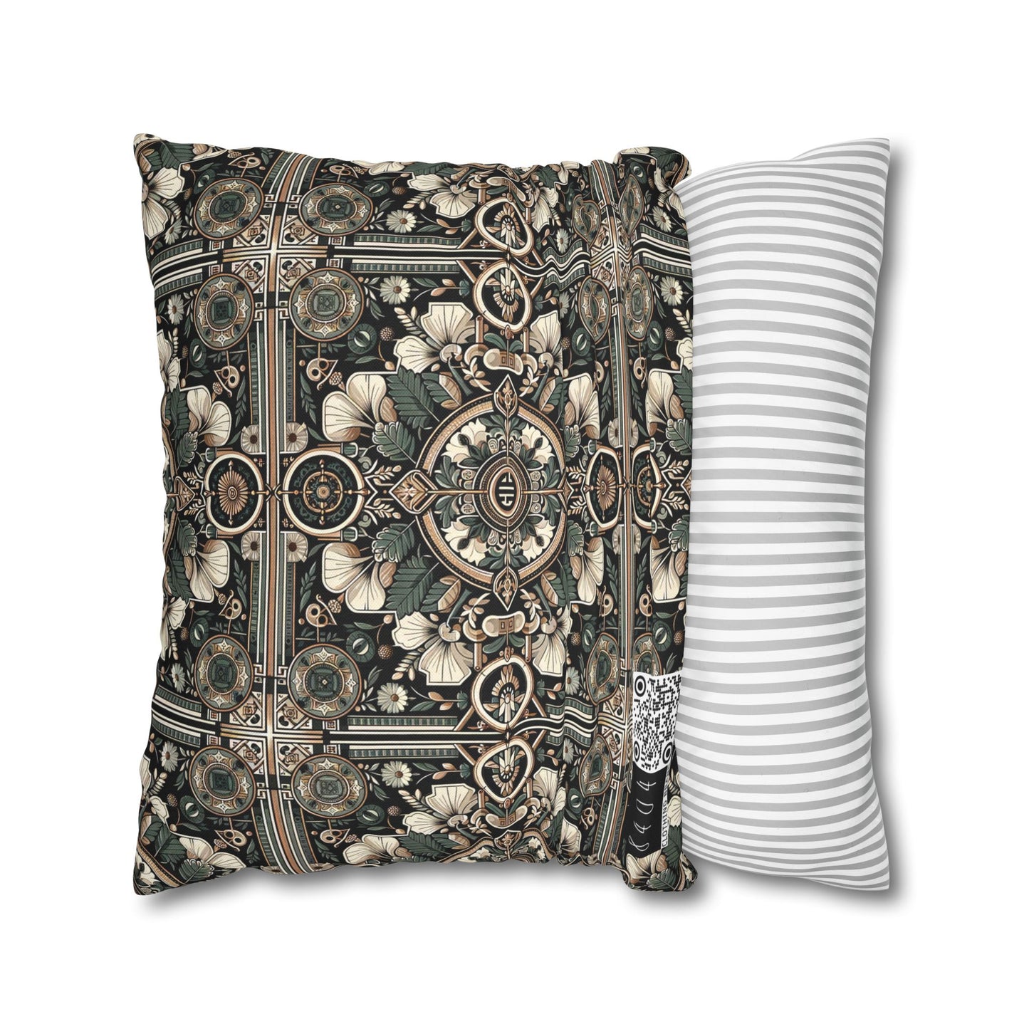 Cyber Garden Party Tech Garden Extravaganza Spun Polyester Square Pillowcase - 8404 Design-66