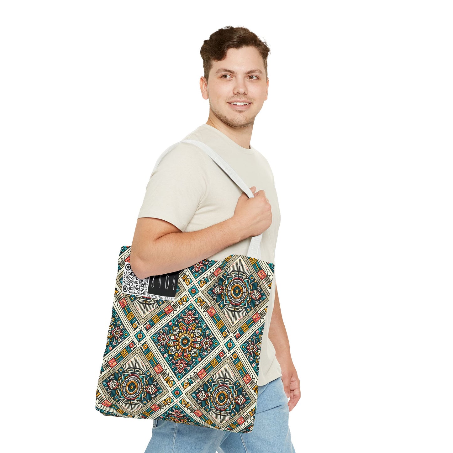 Cultural Fusion Tech Blend of Cultural Heritage With Tech-Inspired Elements Tote Bag - 8404 Design-64