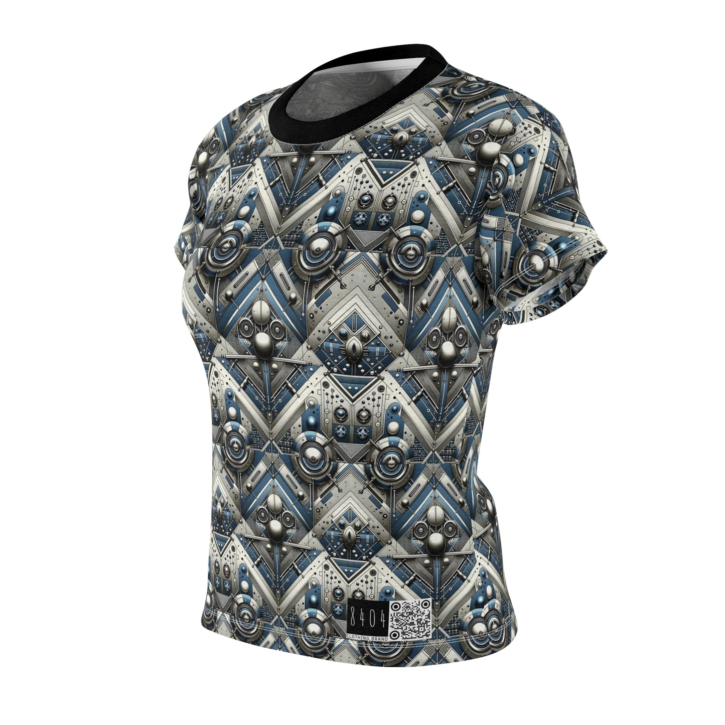Tech Utility Fusion Tech-Forward Utility With a Futuristic Edge Women's Cut & Sew Tee - 8404 Design-63