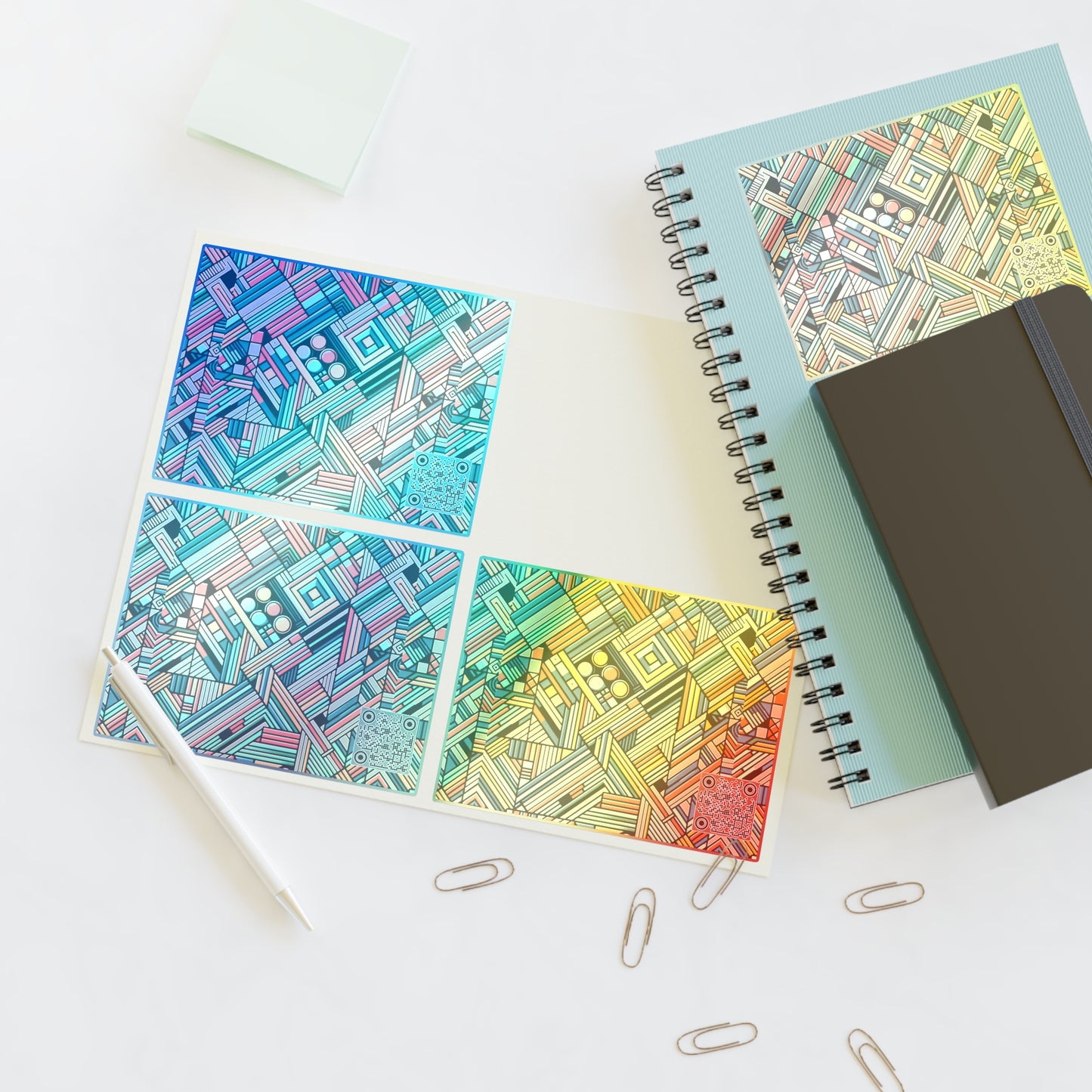 Abstract Graphic Art Modern Artistic Expression Sticker Sheets - 8404 Design-67