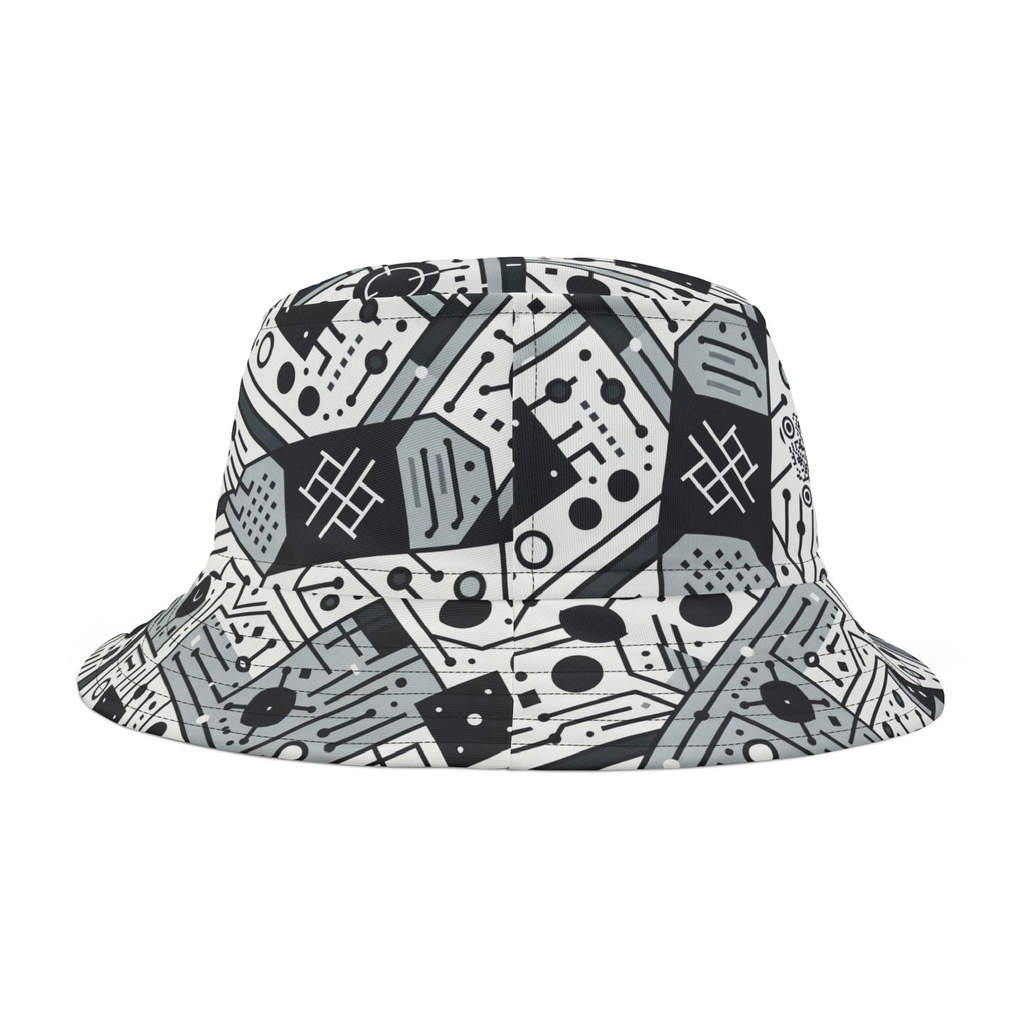 Digital Minimalism Minimalist Tech Bucket Hat - 8404 Design-48