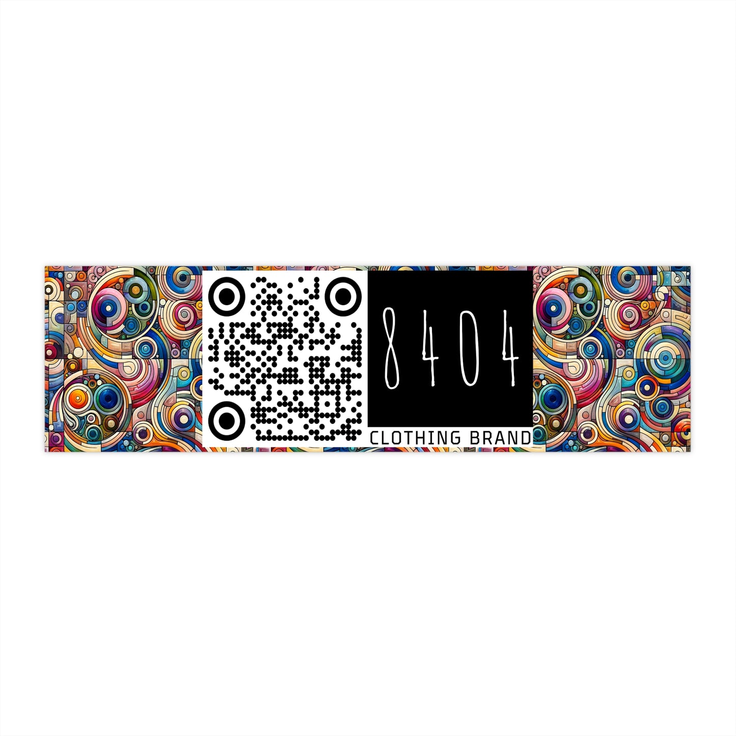 Digital Artistic Expression Artistic Streetwear Bumper Sticker - 8404 Design-49