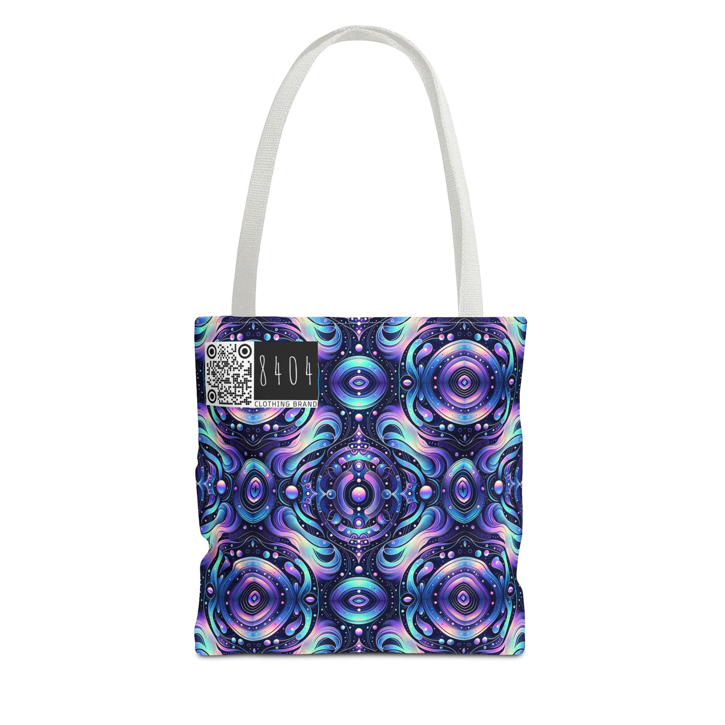 Iridescent Tech Fusion Tech-Forward Streetwear Tote Bag - 8404 Design-62