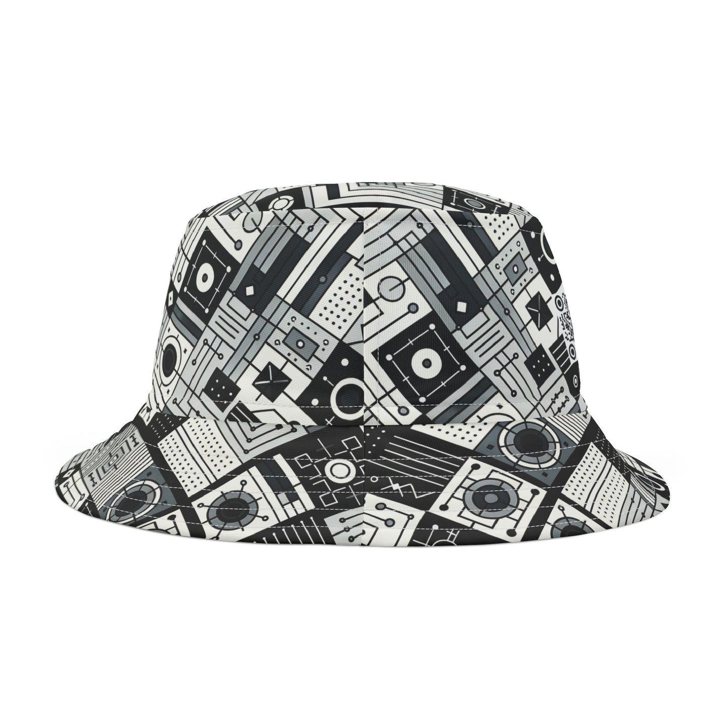Digital Minimalism Minimalist Tech Bucket Hat - 8404 Design-48