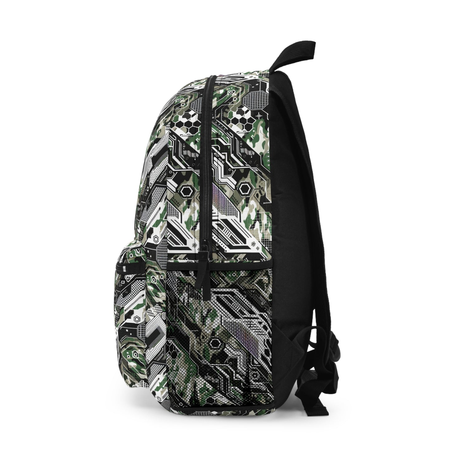 Tech Camo Fusion Tech-Forward Streetwear With a Futuristic Edge Backpack - 8404 Design-46