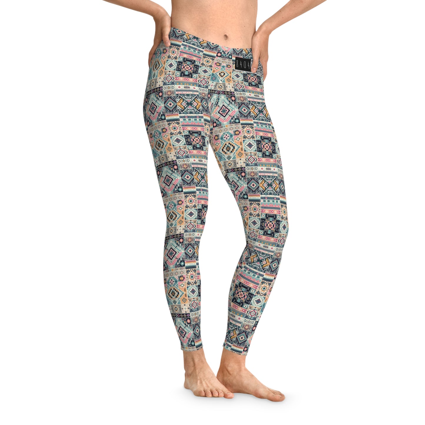 Digital Artisanal Fusion Digital Artisanal Stretch Leggings - 8404 Design-55