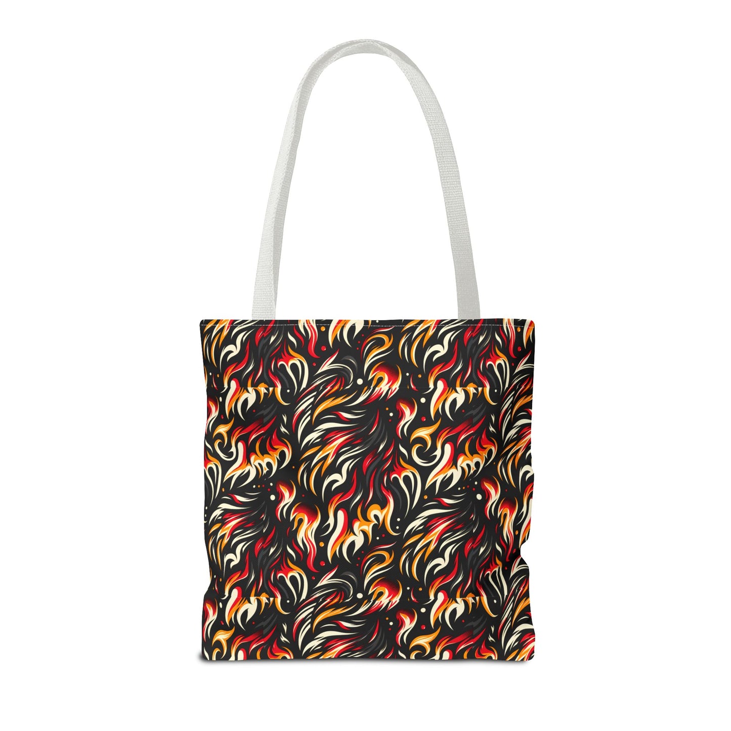 Fire & Flames Bold Streetwear Statement Tote Bag - 8404 Design-60