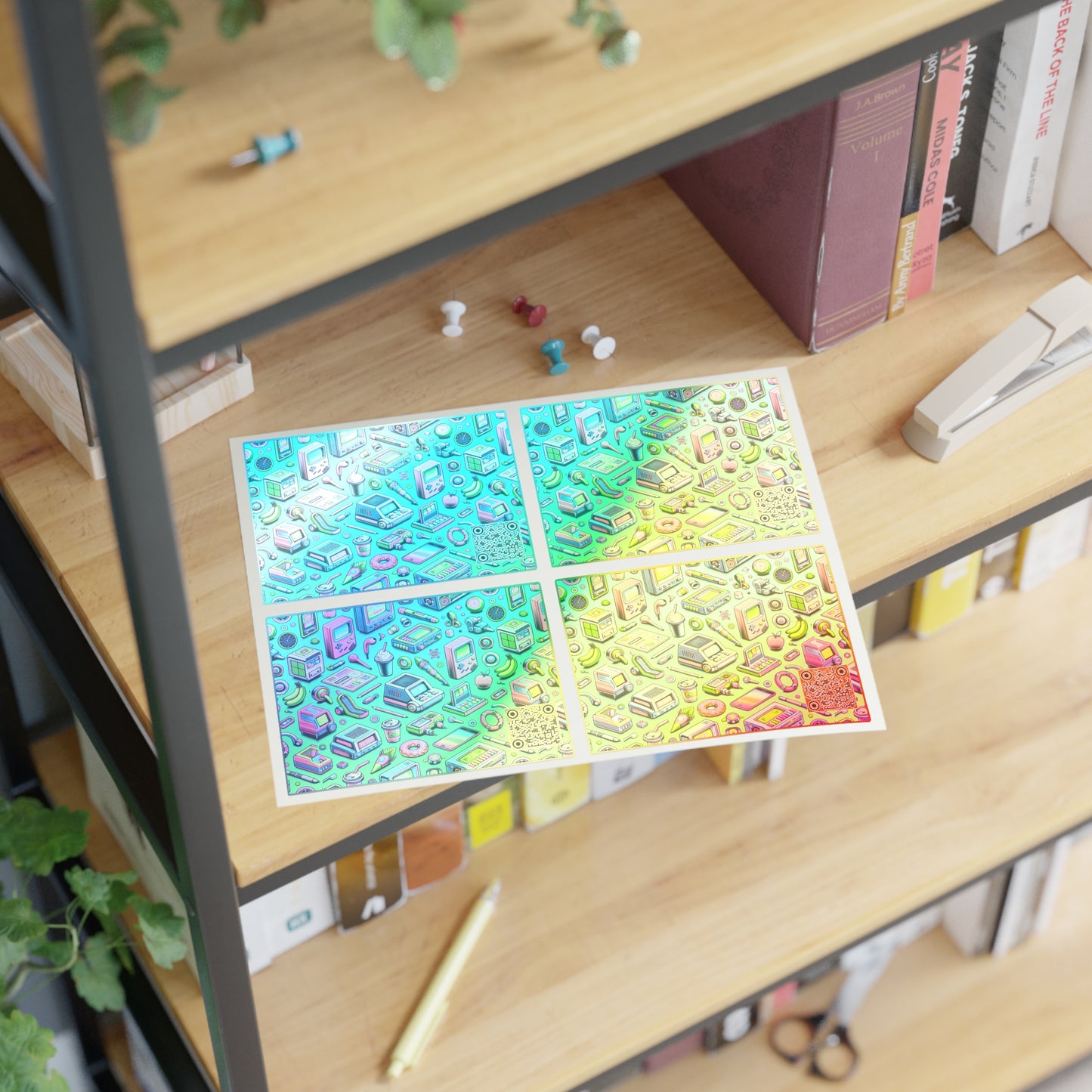 Y2k Revival Nostalgic Futurism Sticker Sheets - 8404 Design-48