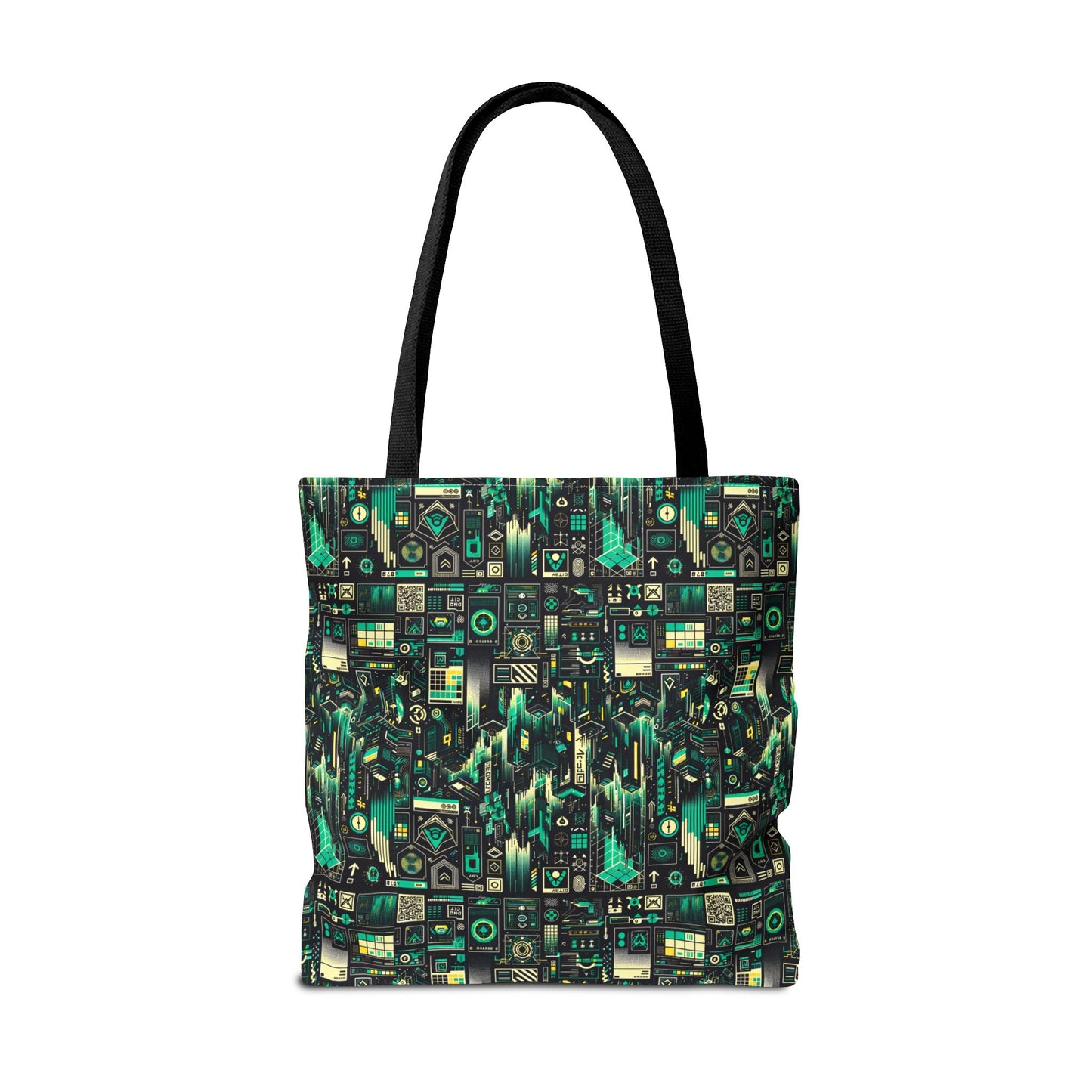 Digital Dystopia Tech Noir Tote Bag - 8404 Design-63