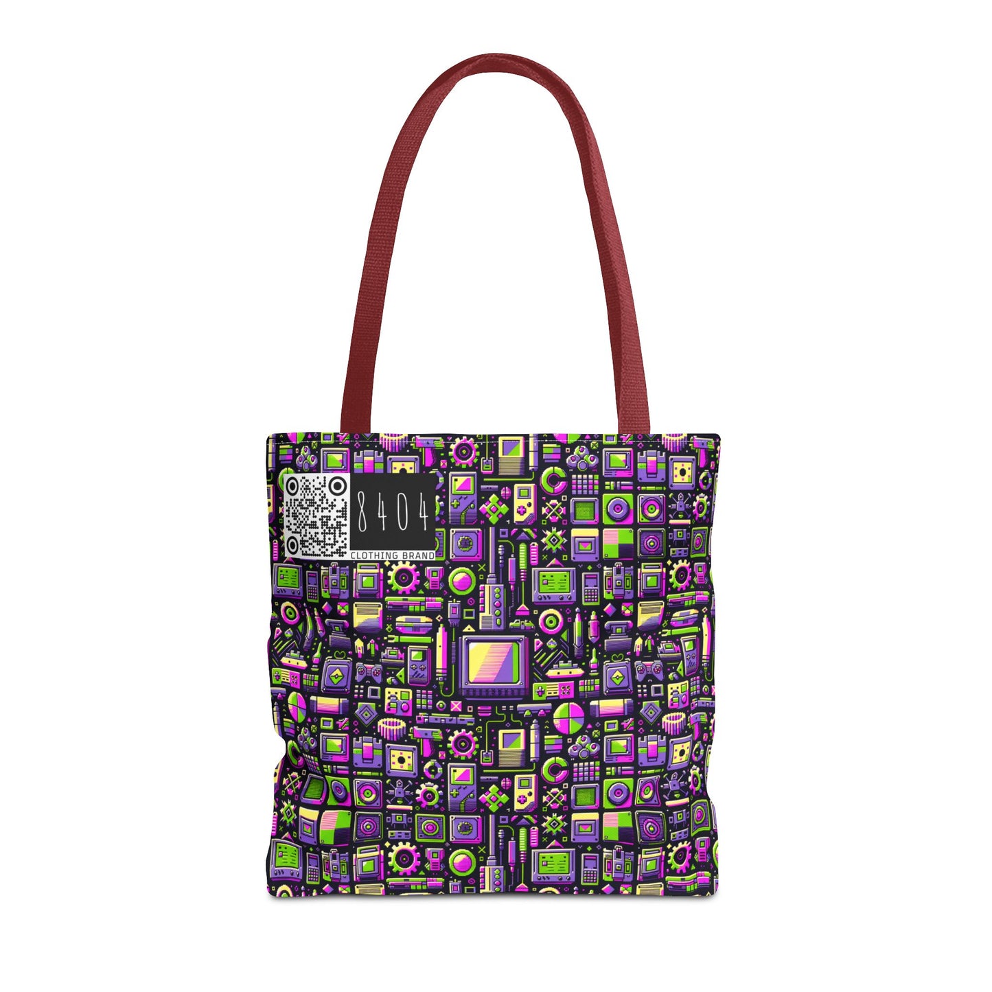 Digital Nostalgia Remix Modern Vintage Fusion Tote Bag - 8404 Design-67