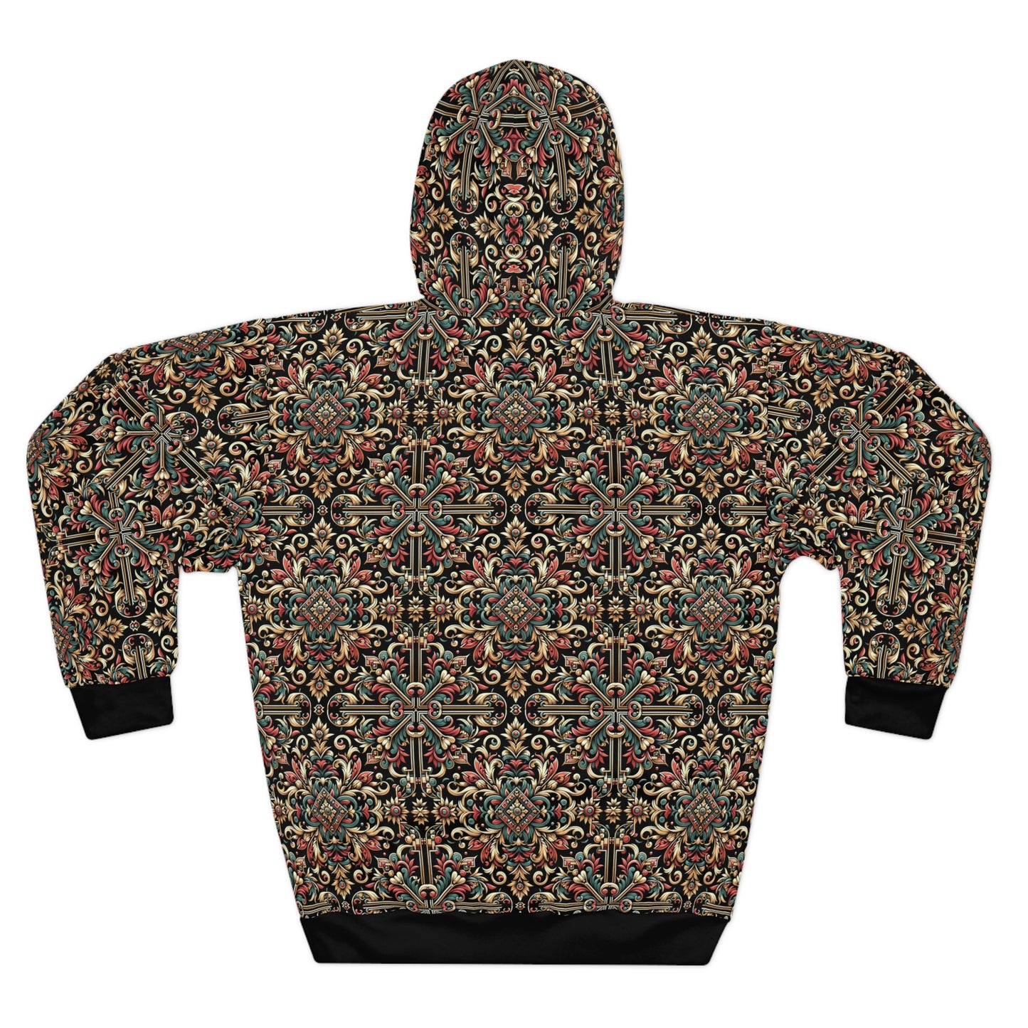 Streetwear Renaissance Artistic Clash of Old and New Pullover Hoodie - 8404 Design-46