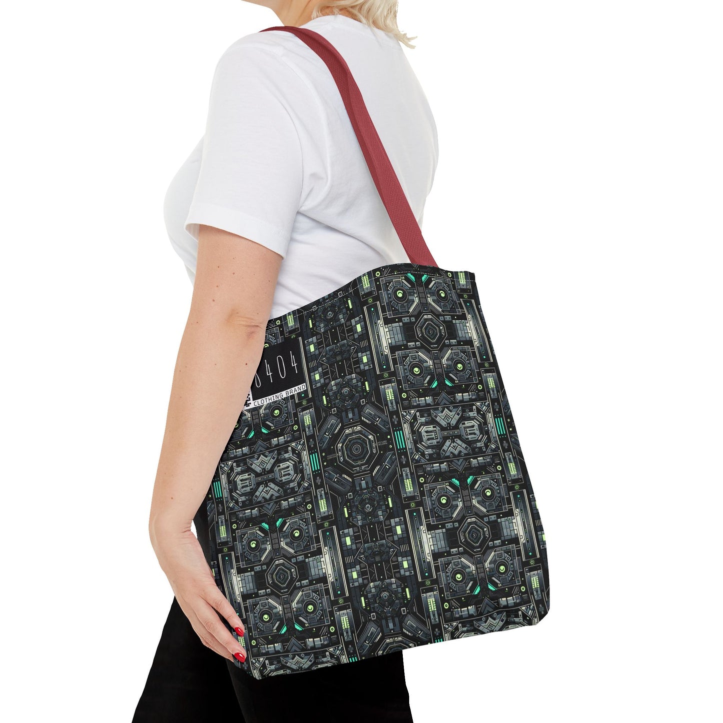 Tech Noir Tech-Forward Minimalism Tote Bag - 8404 Design-52