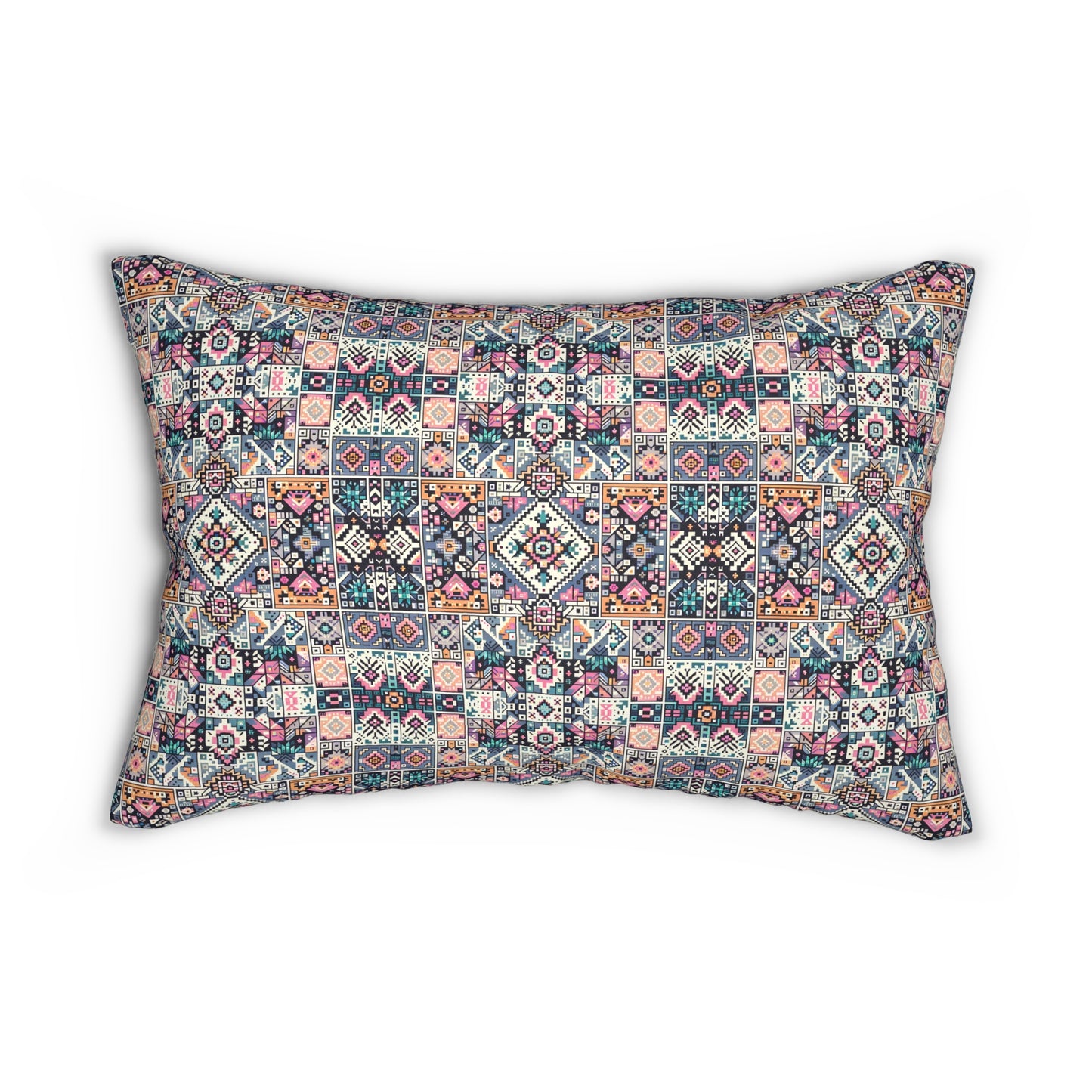 Spun Polyester Lumbar Pillow - 8404 Design-01 B