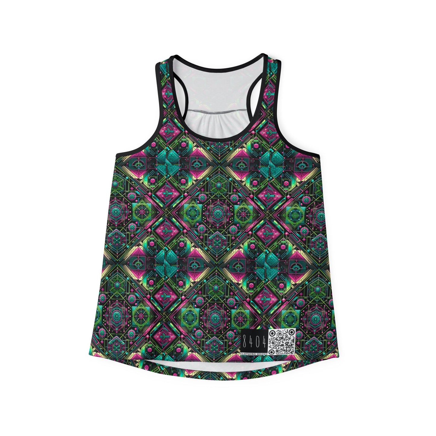 Tech-Infused Graphics Tech-Forward Streetwear Women's Tank Top - 8404 Design-45
