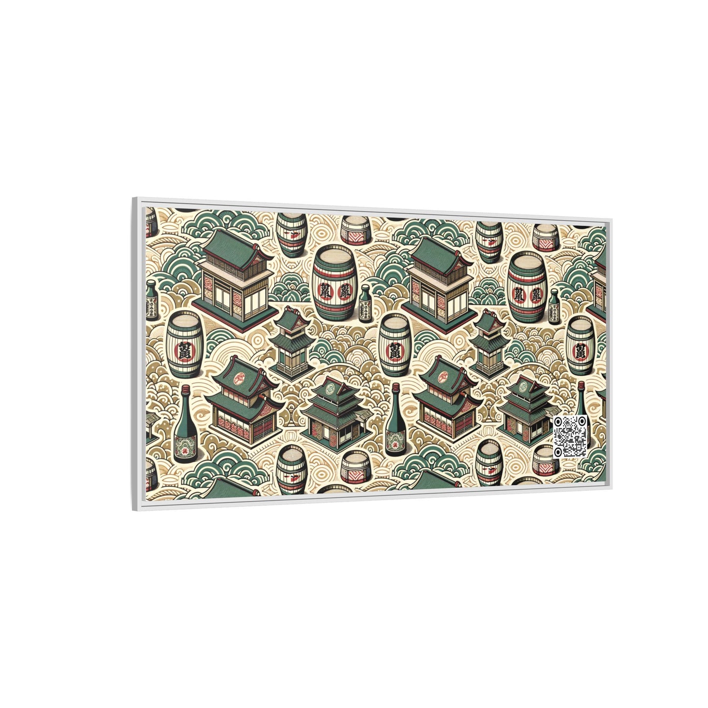 Cultural Artisanal Fusion Contemporary Cultural Elegance Matte Canvas, Framed (multi-Color) - 8404 Design-68 B