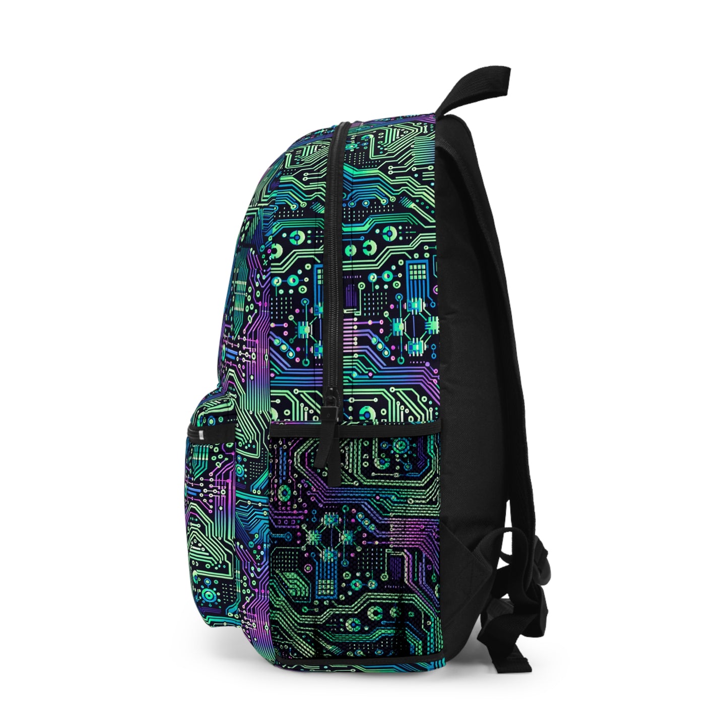 Tech-Infused Neon Tech-Forward Streetwear Backpack - 8404 Design-66