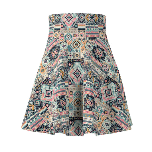 Digital Artisanal Fusion Digital Artisanal Women's Skater Skirt - 8404 Design-55