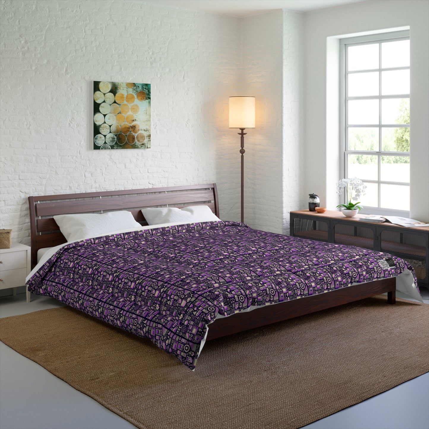 Digital Nostalgia Remix Modern Vintage Fusion Comforter - 8404 Design-54