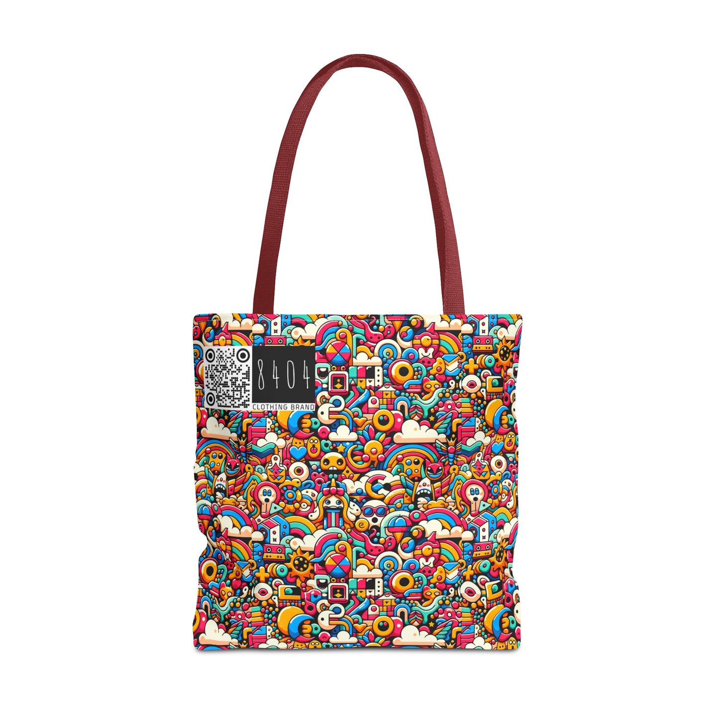 Neon Pop Playful Pop Culture Mashup Tote Bag - 8404 Design-62