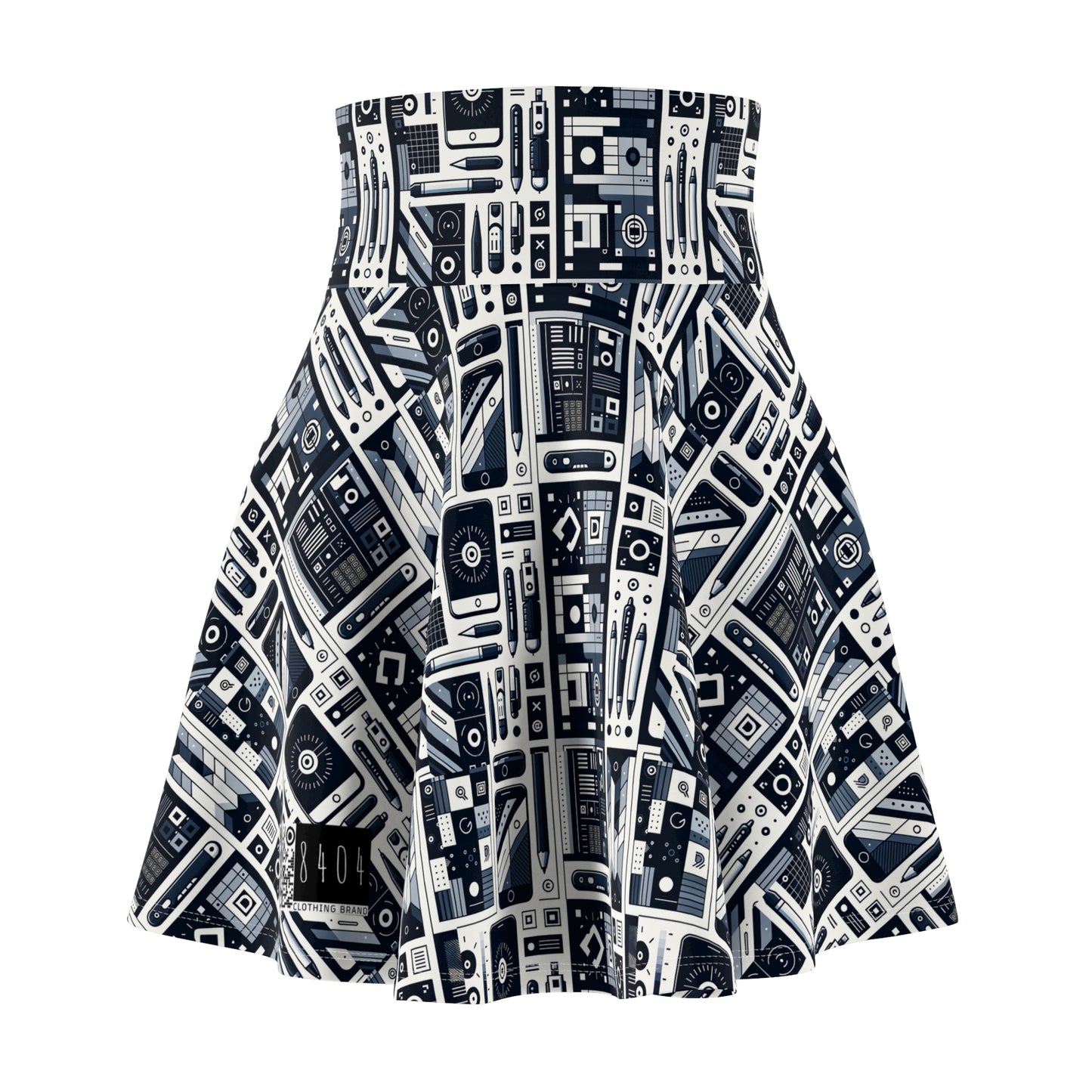 Minimalist Athleisure Minimalist Tech Women's Skater Skirt - 8404 Design-60