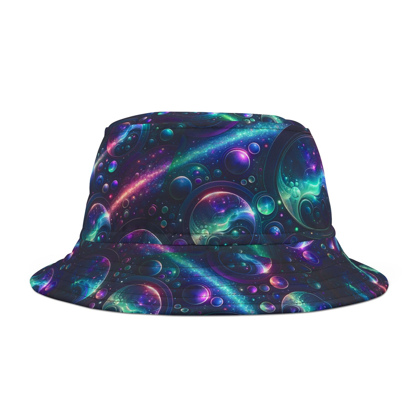 Iridescent Tech Fusion Tech-Forward Streetwear Bucket Hat - 8404 Design-51