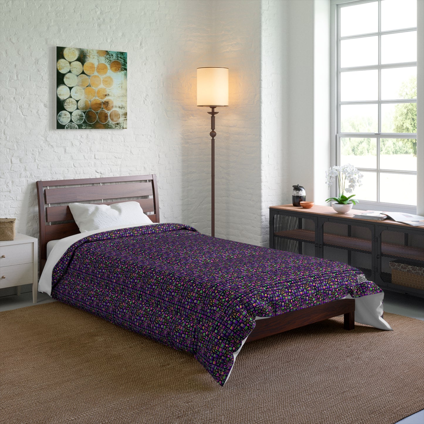 Digital Nostalgia Remix Modern Vintage Fusion Comforter - 8404 Design-49