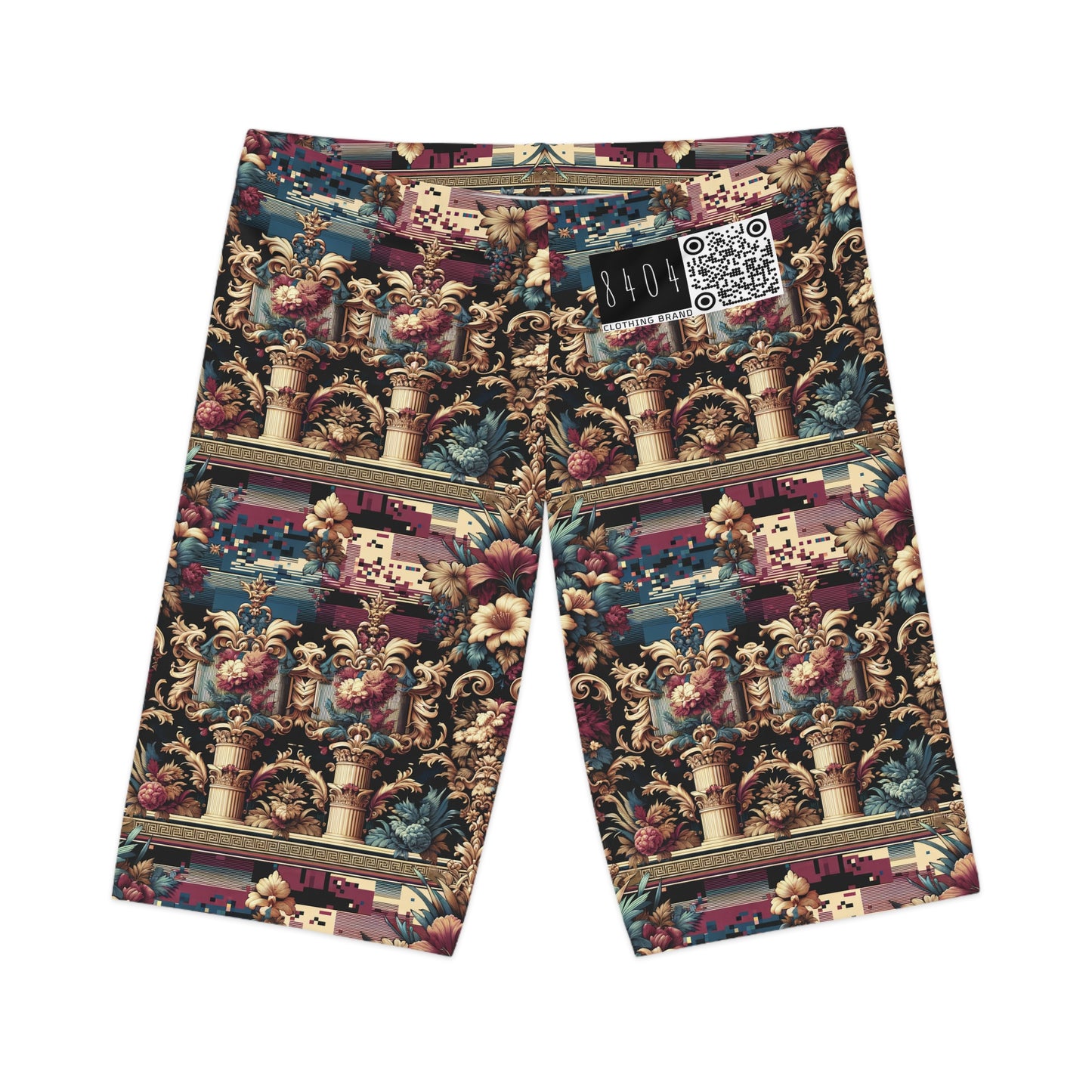 Digital Renaissance Modern Baroque Fusion Women's Bike Shorts - 8404 Design-58