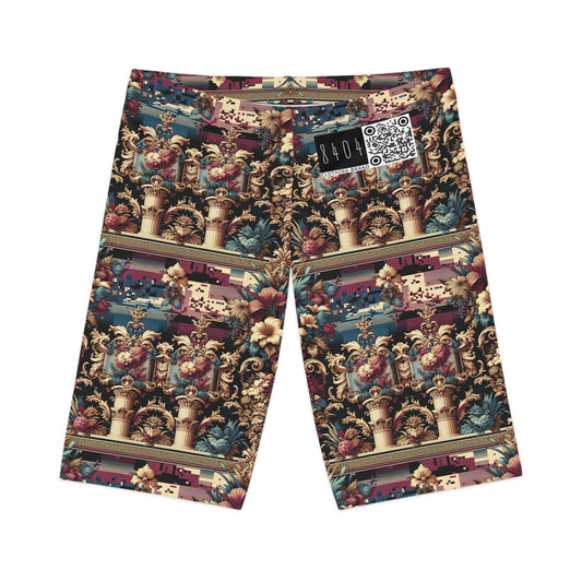 Digital Renaissance Modern Baroque Fusion Women's Bike Shorts - 8404 Design-58