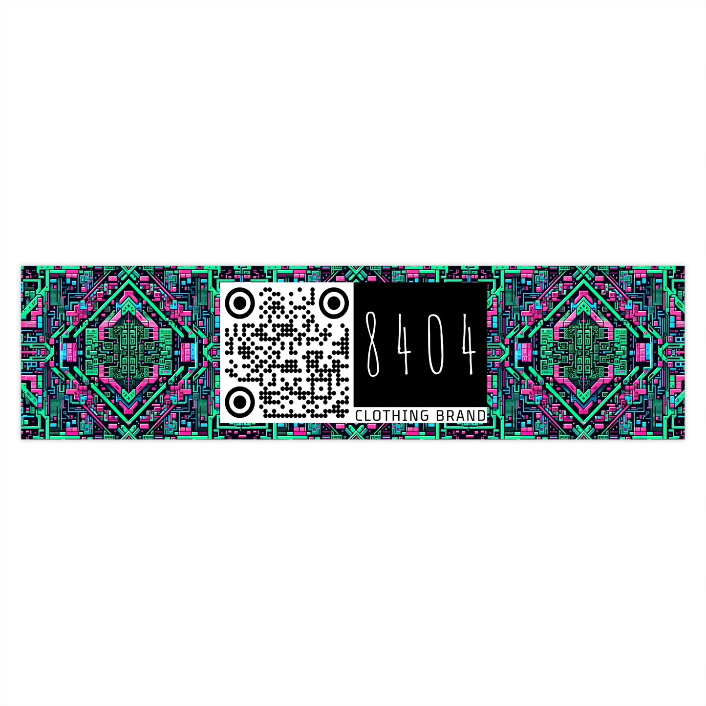 Digital Glitch Vibes Tech-Inspired Streetwear Bumper Sticker - 8404 Design-71