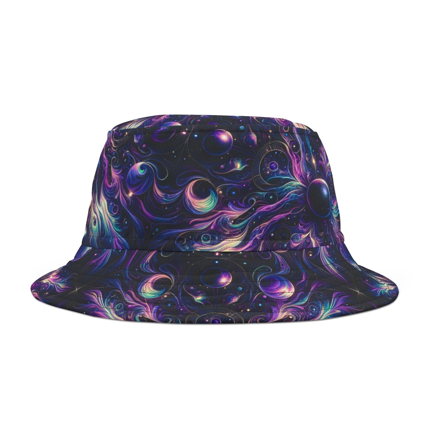 Galactic Hues Tech-Forward Cosmic Fusion Bucket Hat - 8404 Design-41