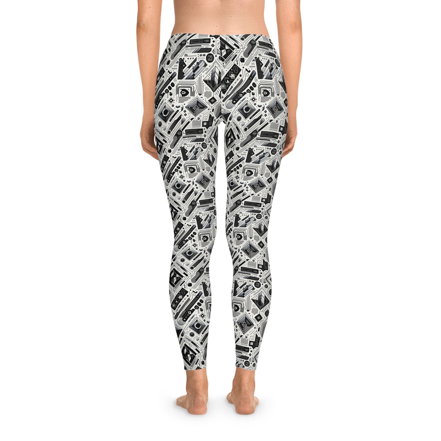 Tech Minimalism Minimalist Tech Stretch Leggings - 8404 Design-72