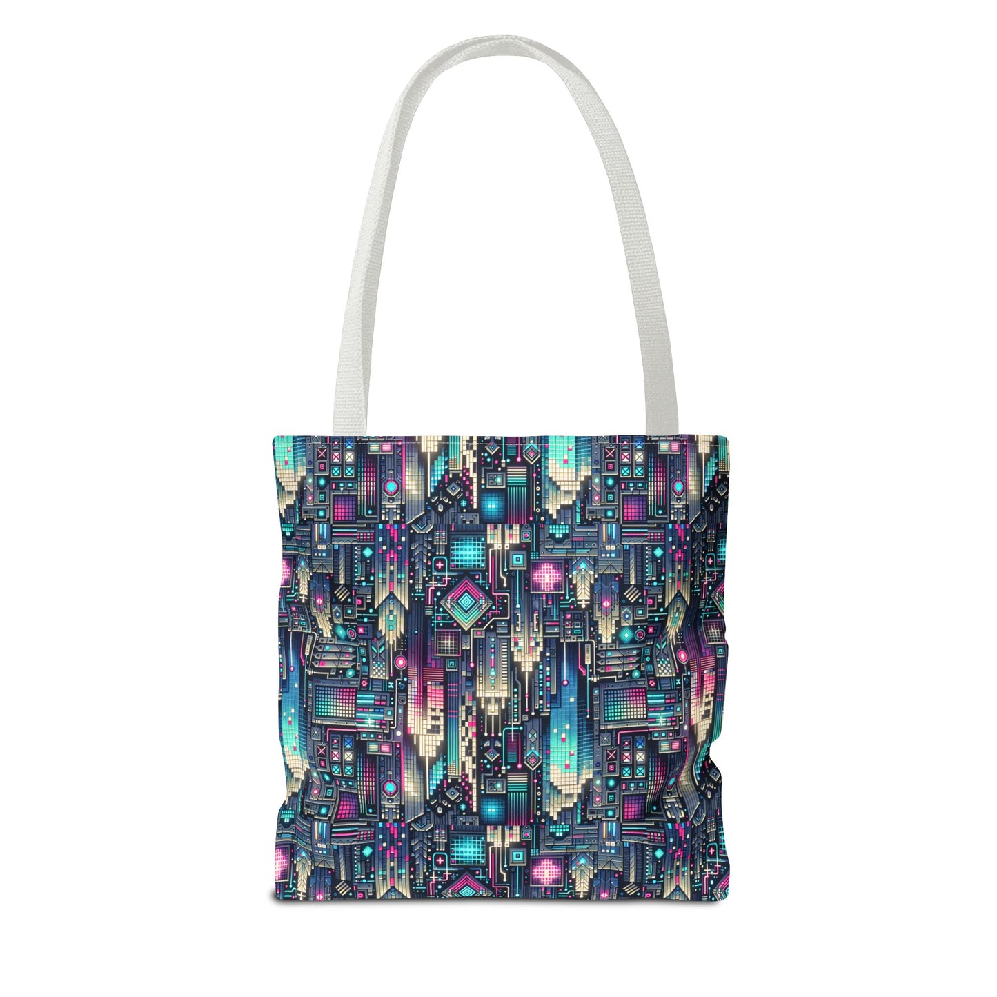 Digital Renaissance Tech-Forward Maximalism Tote Bag - 8404 Design-56