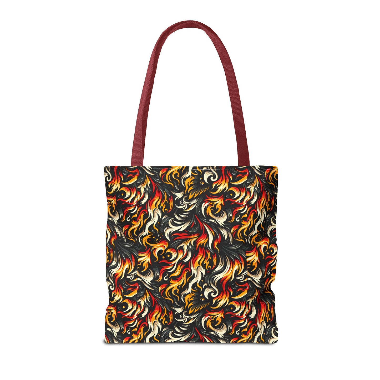 Fire & Flames Bold Streetwear Statement Tote Bag - 8404 Design-55