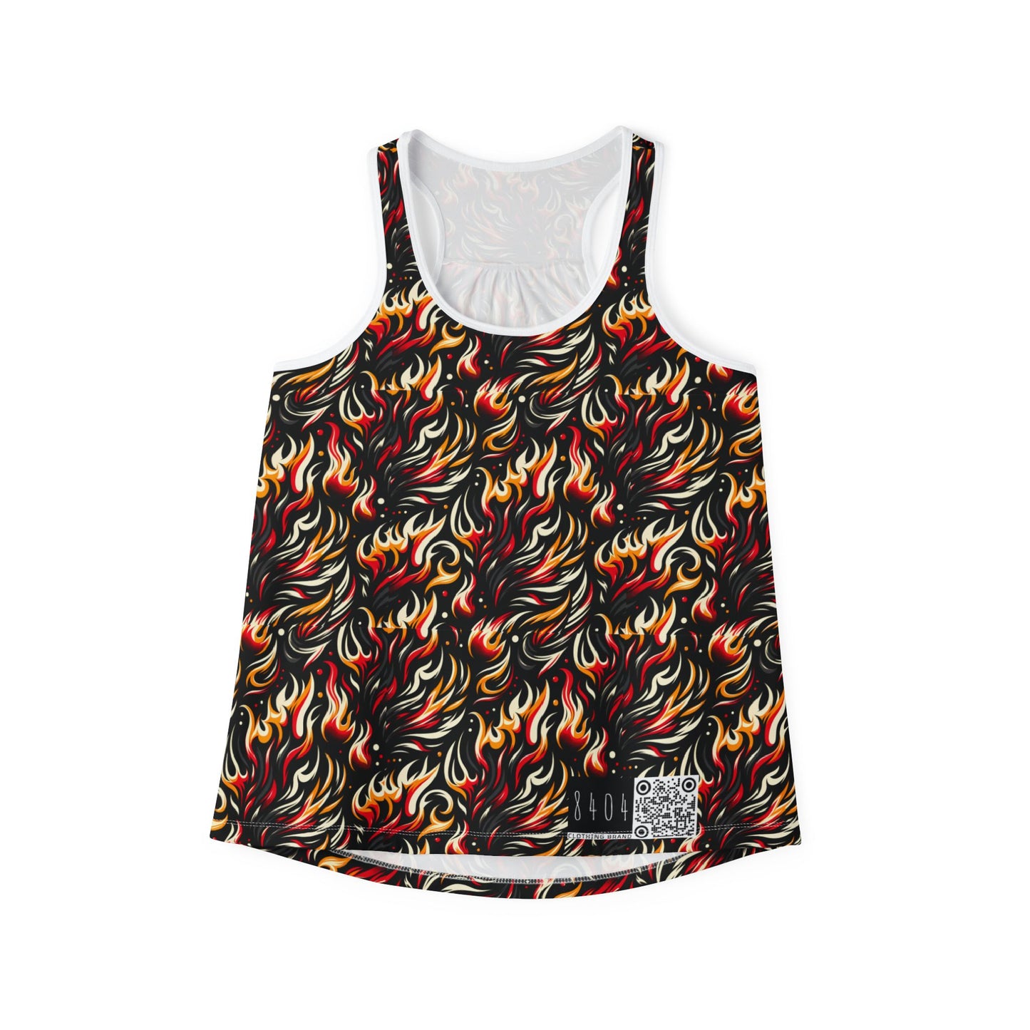 Fire & Flames Bold Streetwear Statement Women's Tank Top - 8404 Design-60