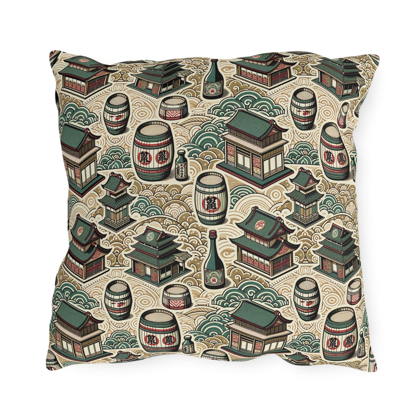 Cultural Artisanal Fusion Contemporary Cultural Elegance Outdoor Pillow - 8404 Design-68