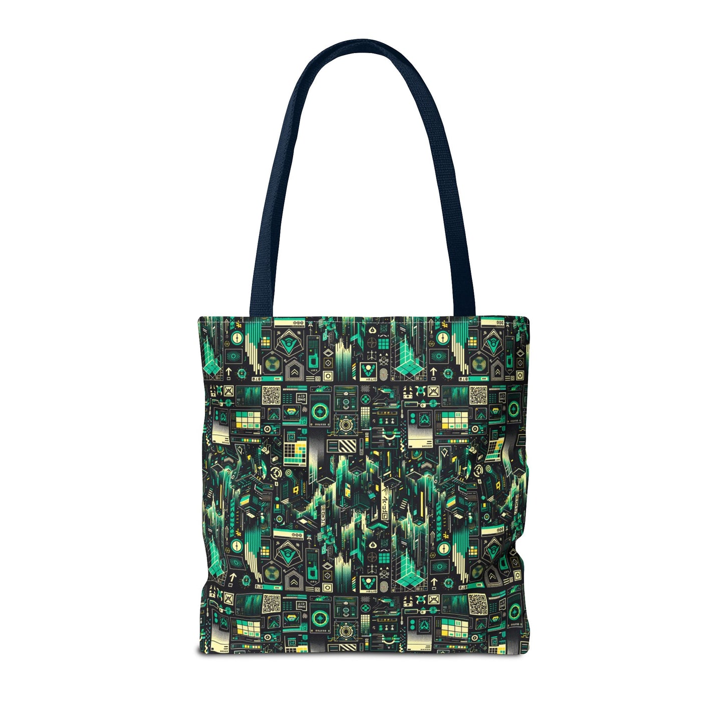 Digital Dystopia Tech Noir Tote Bag - 8404 Design-63