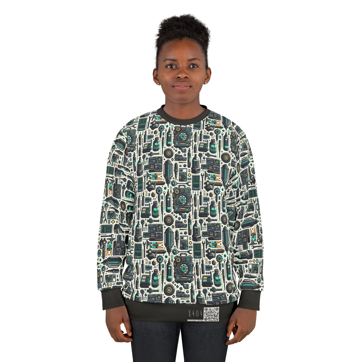 Tech Utility Fusion Modern Tech Streetwear Sweatshirt - 8404 Design-53