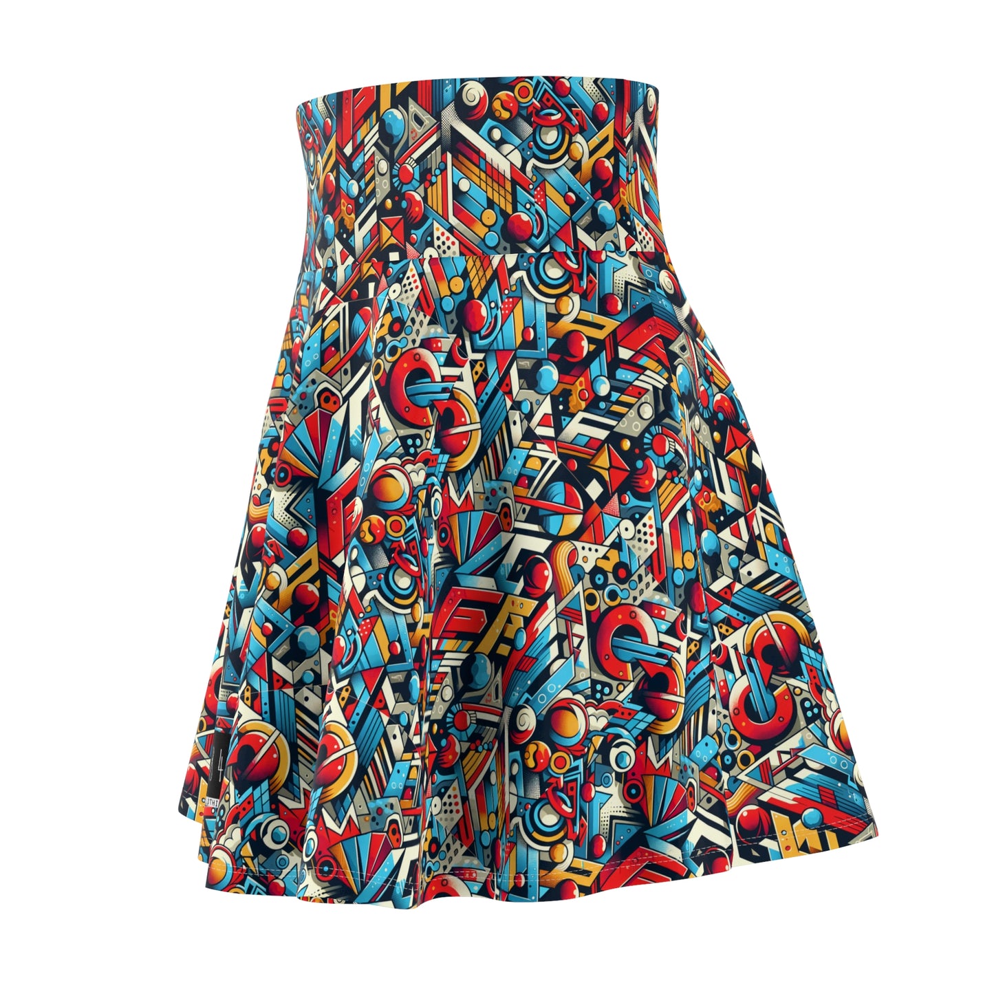 Neo-Traditional Street Art Modern Street Art Fusion Women's Skater Skirt - 8404 Design-67
