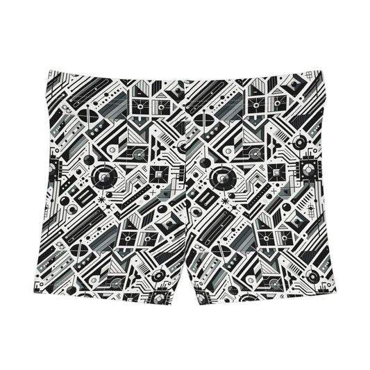 Digital Minimalism Minimalist Tech Women's Shorts - 8404 Design-62